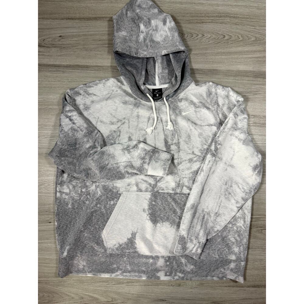 Nike Women’s Icon Clash Dri-FIT Hoodie – Cloud Gray Tie-Dye – 1x